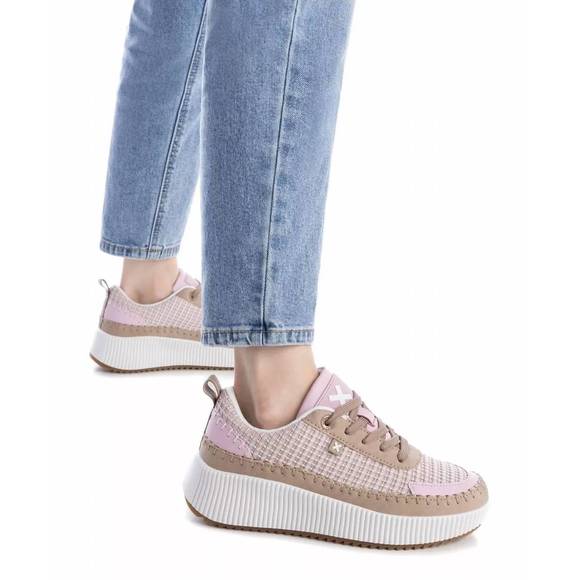 NEW XTI women's technical modern sneakers in nude - Picture 5 of 5